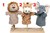 Handpop Pluche Jungledieren Giraf, Leeuw of Olifant  1+ 