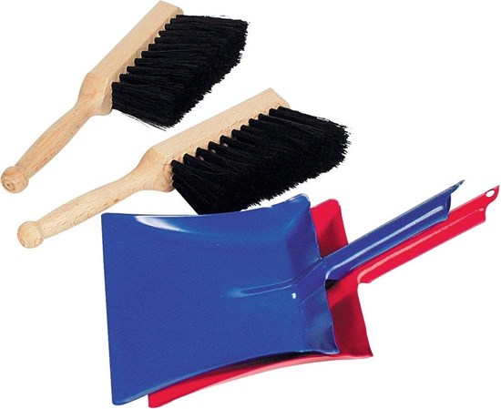 goki Metalen Veegblik met Vegertje Rood of Blauw 3+ 