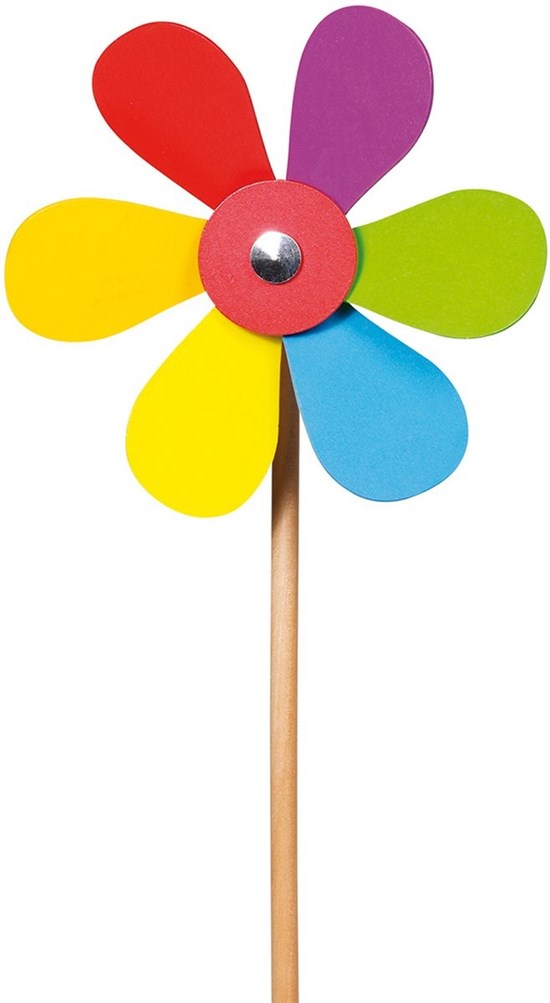 Windmolen Bloem circa 14½cm ø  Lengte circa 37cm 