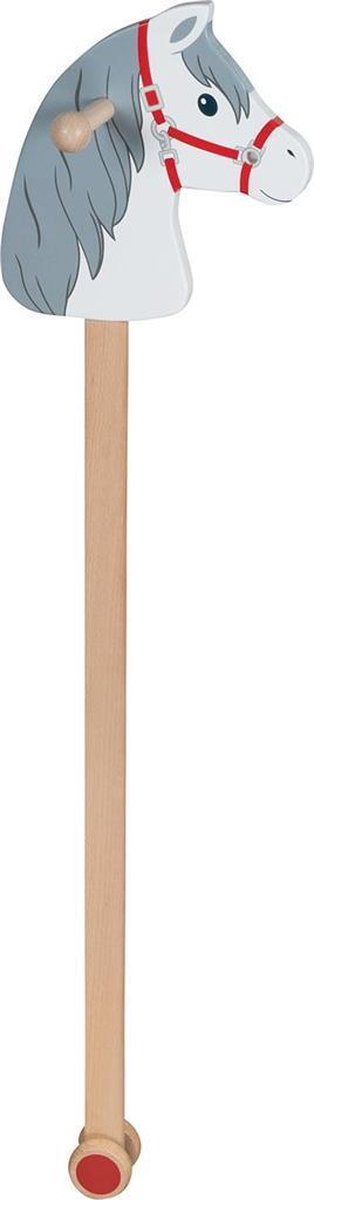 Goki Houten Stokpaard KLEINE Wolk met Bevestiging voor Teugels 3+ 