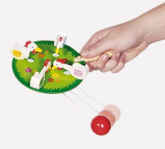 goki Pikkende Kippen Spel circa 12½ cm 