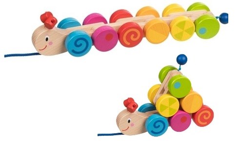 goki Houten Regenboog Trekfiguur circa 33cm 1+ 