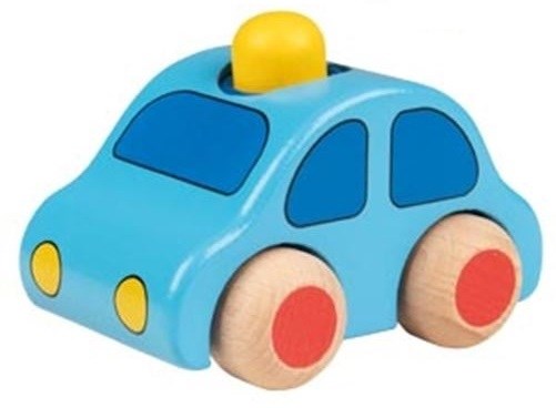 goki Houten Auto met Toeter circa 10 cm 1+ 