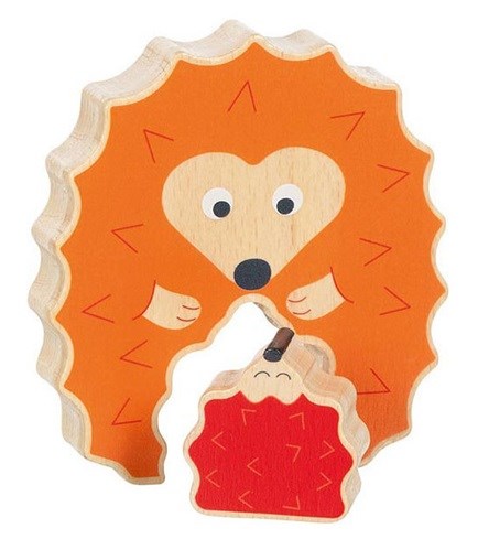 goki Puzzel Egel 2dlg hout 1+ 