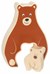 Goki Puzzel Beer 2stukken hout 1+ 