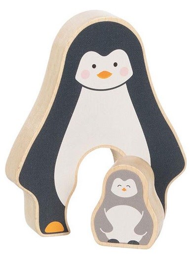 goki Puzzel Pinguin 2dlg hout 1+ 