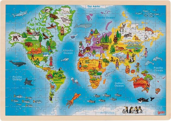 goki Dieren van de Wereld puzzel 192dlg 4+ 