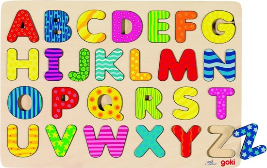 goki ABC Hoofdletters Inlegpuzzel 3+  