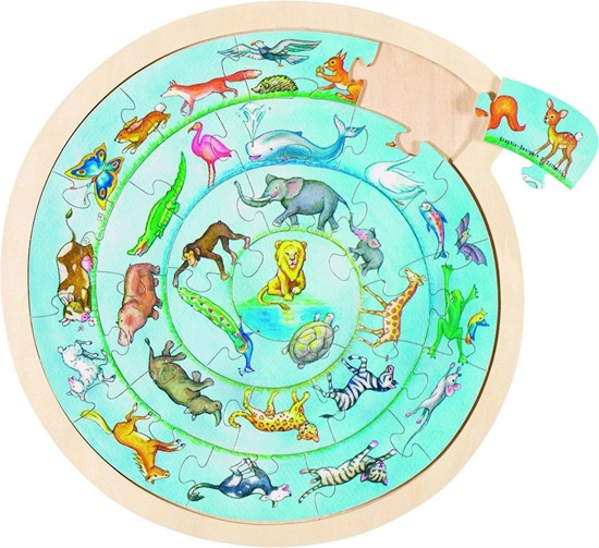 goki Dierencirkel Puzzel 31cm 27dlg 3+