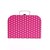 goki Koffer Karton Lila met Wit/Lila Stippen GROOT circa 30x20x9cm 