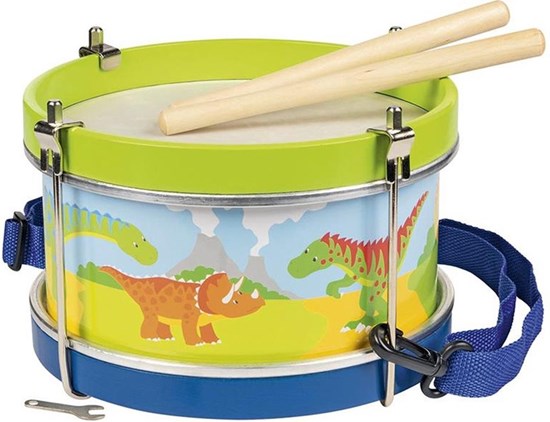 goki Kinder Trommel Dinosaurussen 21  cm Doorsnee 3+
