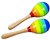 Goki 2 Maracas Sambaballen Rainbowcolors 3+