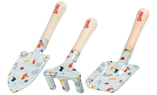Goki Regenboog Tuin Gereedschapsset 3dlg 3+ 