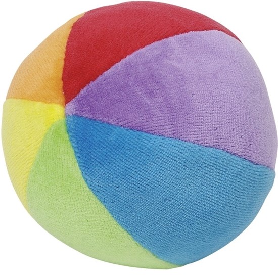goki Baby Line Stoffenbal met Rammelgeluid 10 cm