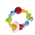Goki Baby Bijtring Hout LIEVEHEERSBEESTJE cira 8cm met Elastiek 0mnd+