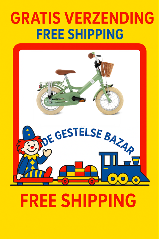 4127 Puky YOUKE Kinderfiets ALU Classic Retro Groen 12" 