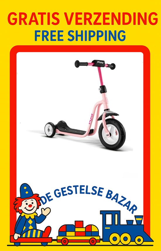 5097 Puky 3-Wiel Scooter Step  R1 Pastel Roze 2+