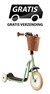 5098 Puky Driewiel Step R1 Classic Retro Groen met Mandje 2+ 