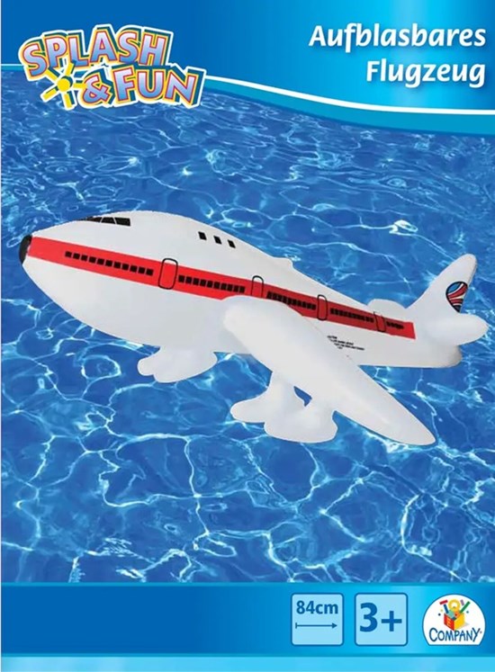 Splash & Fun Opblaas Vliegtuig circa 75cm 3+