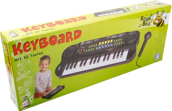 Boogie Bee Keyboard met Microfoon 32 Toetsen ( 4x AA)