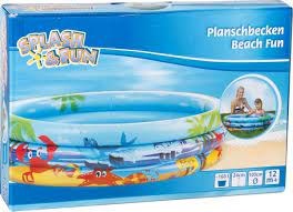 splash & fun Opblaas Zwembad Beach 100cm 12mnd+