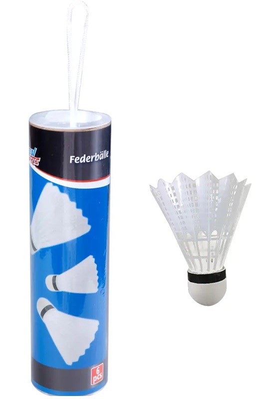 New Sports 6 Badminton Shuttles in Koker 