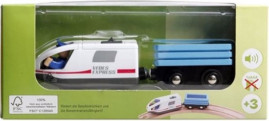 spielmaus Vedes Express Locomotief b/o  hout (1xaaa) 3+ 