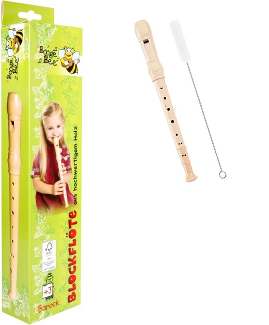 boogie bee Houten Blokfluit 32cm Barock 3+ 