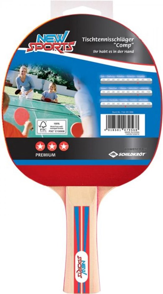 new sports Tafeltennis batje Competition 3***