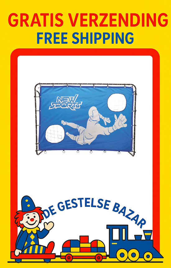 new sports Voetbalgoal met Trainingswand 213x152x76cm 3+ 