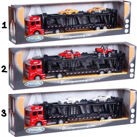 speedzone Autotransporter met 2 Auto's