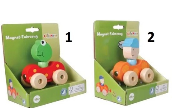 spielmaus Magneet voertuig 3 assorti 18mnd+