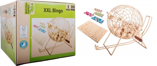 Natural Games XXL Bingomolen metaal tot 18 spelers 5+