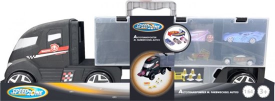 Speedzone Autotransporter met Verkleur Auto's 