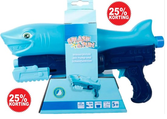 splash fun Waterpistool SHARK met Pompfunctie 33cm