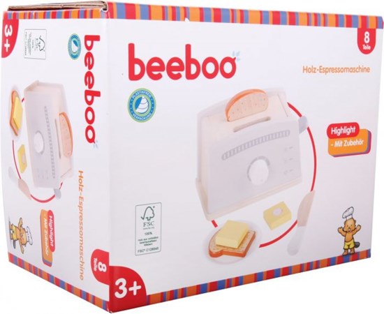 BeeBoo Houten Toaster met Accessoires 7dlg 3+ 