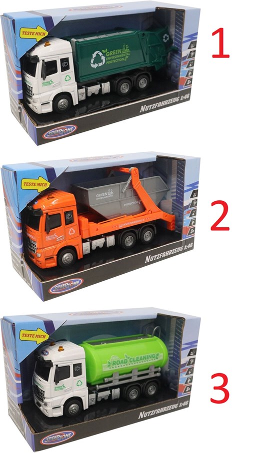 SpeedZone Vrachtwagen met Licht en Geluid schaal 1/46 ass. 3+ 
