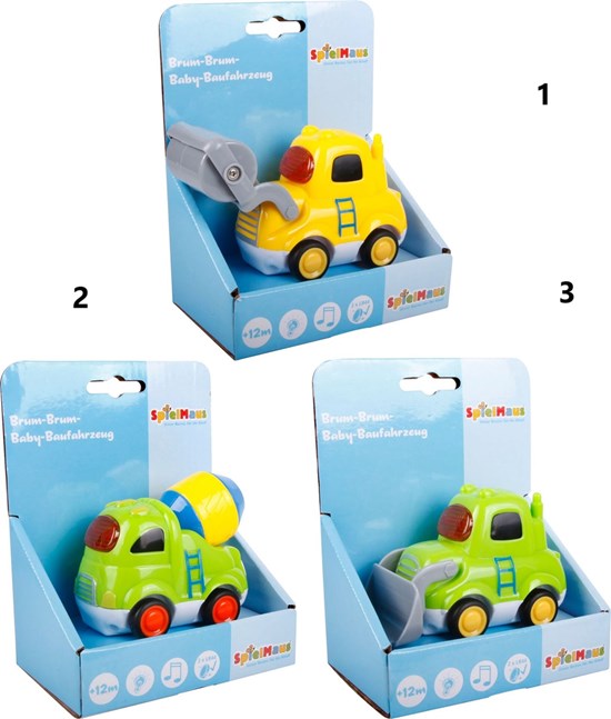 Spielmaus Brum Brum Bouwvoertuig assorti 