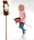 spielmaus Stokpaard met Geluid Bruin circa 98cm