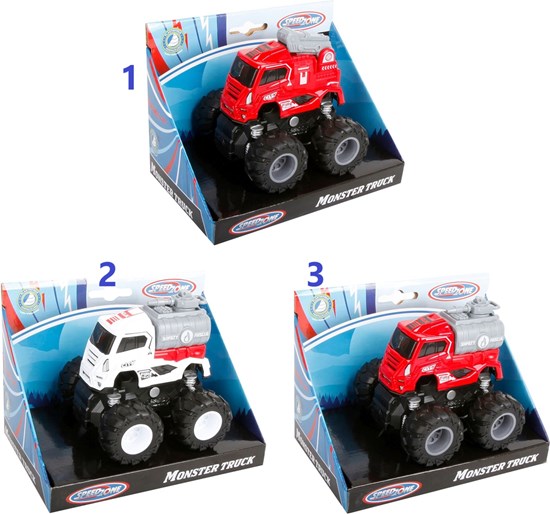 SpeedZone Monstertruck met Frictie circa 9cm ass. 3+ 