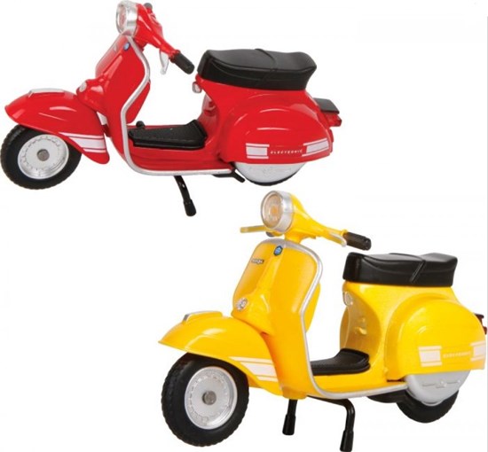 speedzone Vespa Scooter 10cm Assorti Kleuren 