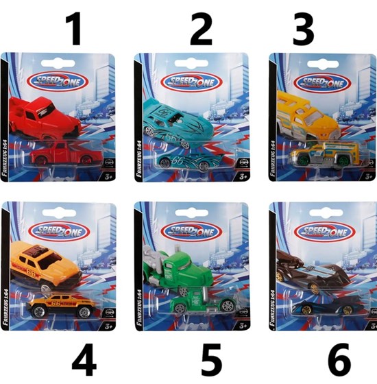 SpeedZone Auto met Vrijloop assorti 3+ 