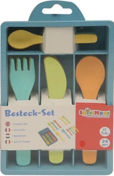 spielmaus Bestekset met Opbergbakje 17dlg 2+ 