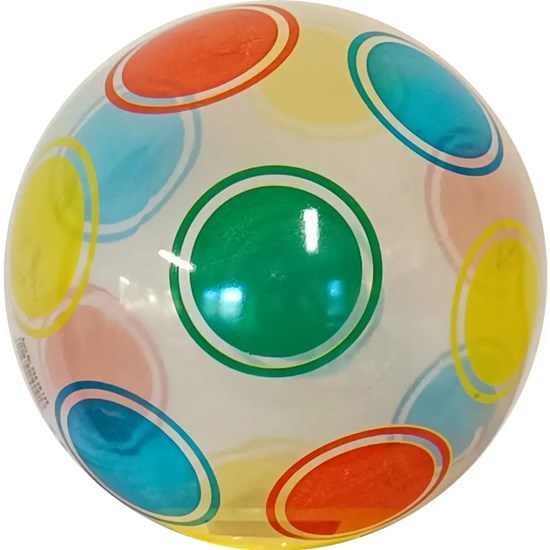 Outdoor Active Bonte Transparant Bal circa 23cm 2+ 