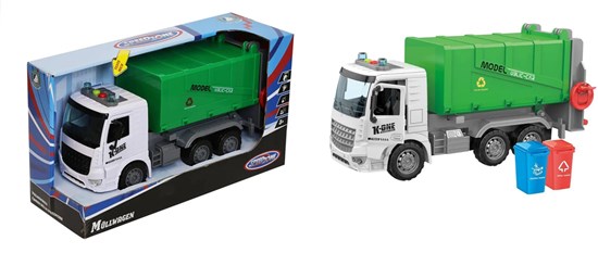 SpeedZone Vuilniswagen met Licht & Geluid circa 31cm 3+