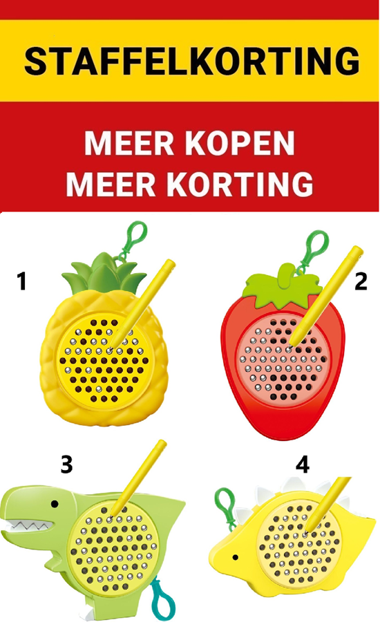 Creathek Magnetische Tekentafel aan Sleutelhanger Klein assorti 5+ 