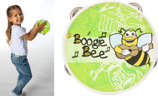 Boogie Bee Houten Tambourijn Circa 15cm ø 3+ 
