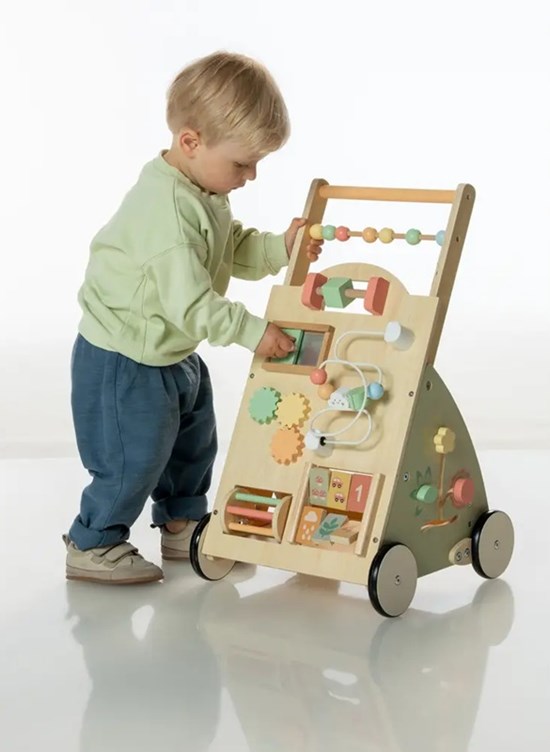 Spielmaus Houten Loop/Duwwagen met Activiteiten 12mnd+ 