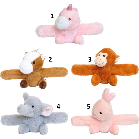 Amia Pluche Dieren Armband assorti 4+