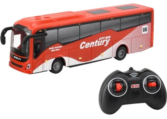 Racer RC Bus met Licht 2.4Ghz schaal 1/64 Leeftijd 5+  